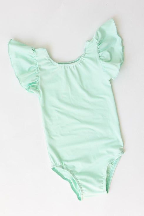 pastel-green-s-s-flutter-sleeve-leotard Mila &  Rose - Sophia's Style--4T--5